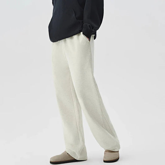 Men's Joggers Sweatpants Autumn Winter Tracksuit Loose Gyms Track Male Black Trousers Solid Color Fashion Baggy Pants Men